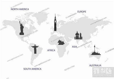 World map with historical places, Stock Vector, Vector And Low Budget ...