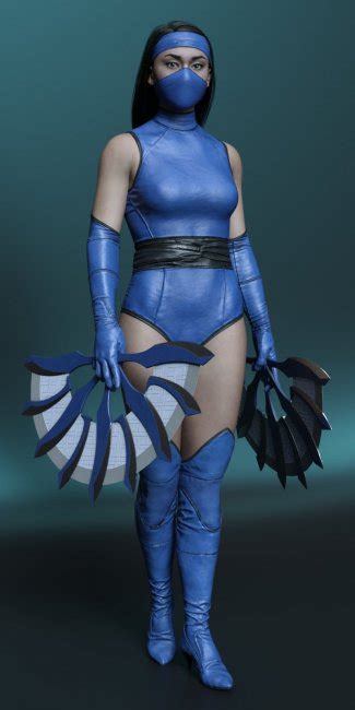 Mortal Kombat 11 Kitana Mk2 Klassic G8F | 3d Models for Daz Studio and Poser