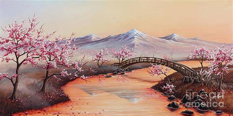 Japanese Cherry Blossom Painting