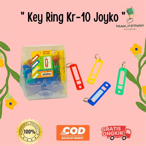 Jual JOYKO GANTUNGAN KUNCI KR 10 KEY RING 50 PCS 1PAK Shopee