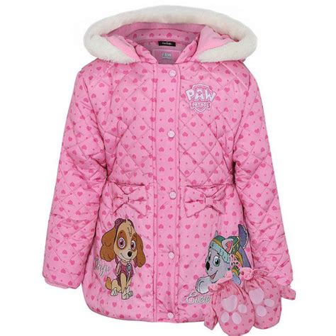 Girls Paw Patrol Padded Coat Kids Outfits Kids Coats Girl Outfits