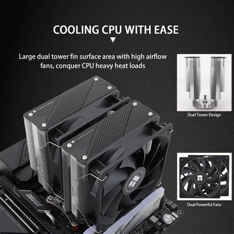 Thermalright Phantom Spirit Cpu Cooler Dual Tl C B V Pwm Fan