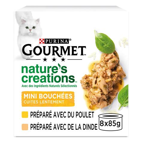 Pâtée pour chat Adulte en sauce au poulet dinde PURINA GOURMET Les