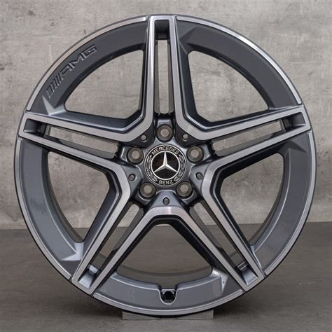 Amg Inch Mercedes Rims S Class W X V Alloy Himalaya Gray New