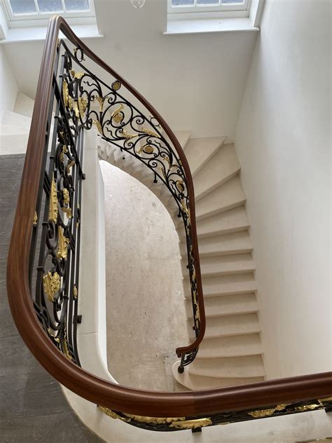 Bespoke balustrade for classic interior design staircase