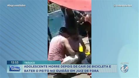 Trag Dia Adolescente De Anos Morre Ap S Cair De Bicicleta Rede Mais