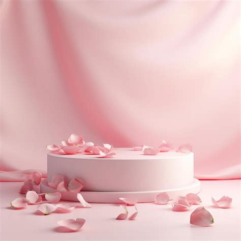 Premium AI Image | pink 3d geometric background