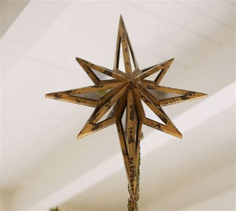 Mirrored Star Tree Topper Pottery Barn