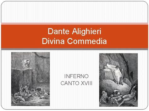 Dante Alighieri Divina Commedia Inferno Canto Xviii Inferno