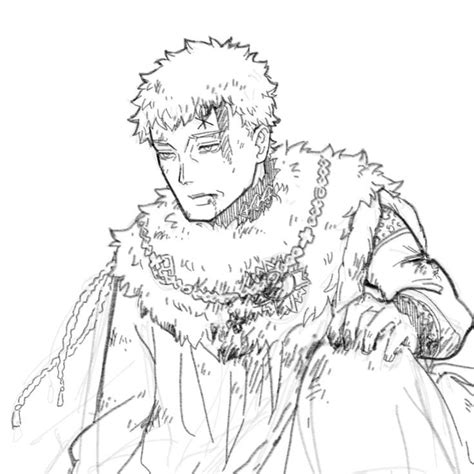 Julius Novachrono Black Clover Manga Julius Anime Shows Male Sketch