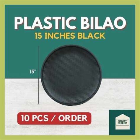 pcstkplasticlbilaozsize  minches ublacknfoodytray bilao