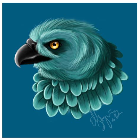 A Hawk Painting By Greeneco94 On Deviantart