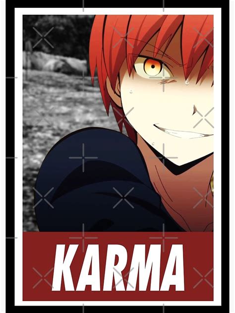 Assassination Classroom Karma Akabane Celeb Poster For Sale By Zewiss Redbubble