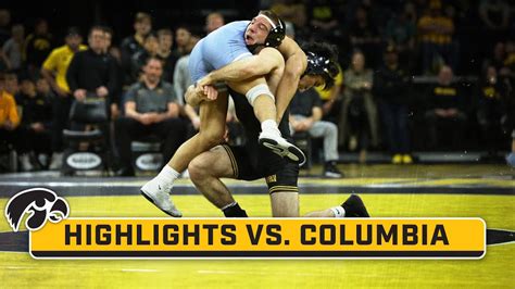 Columbia At Iowa Highlights Big Ten Wrestling Dec Youtube