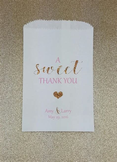 A Sweet Thank You, Wedding Candy Bag, Wedding Candy Buffet, Candy Favor ...