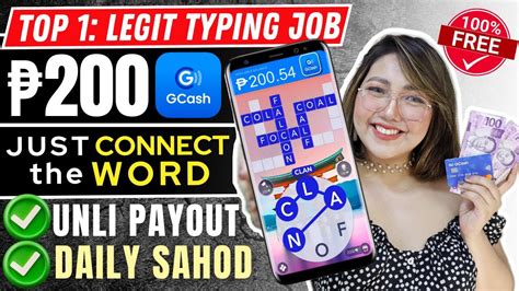 FREE GCASH P200 JUST CONNECT THE WORD SUPER EASY TYPING JOB USING