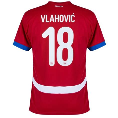 Maillot Serbie Domicile Vlahovic Foot Soccer Pro