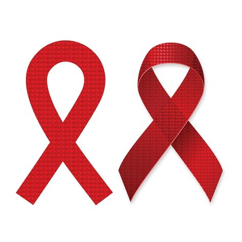 Premium Vector | Aids hiv ribbon design.