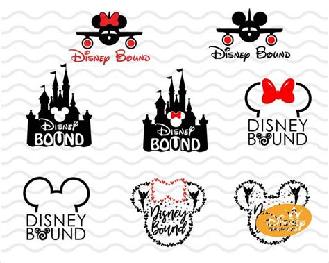 Disney Bound Svg Disney Castle Bound Mickey Bound Disney Plane Etsy