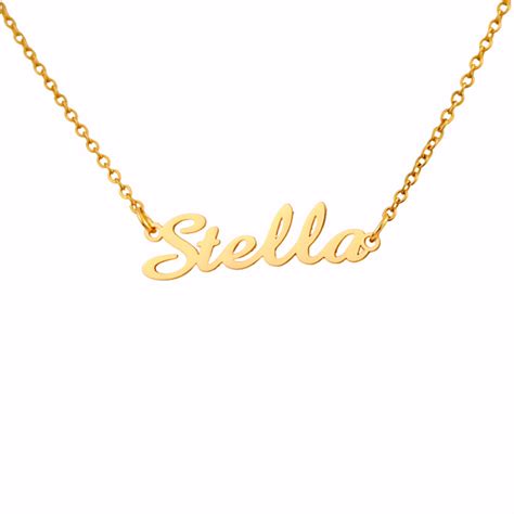 Personalized Name Necklace in 18K Gold, Silver, Rose Gold