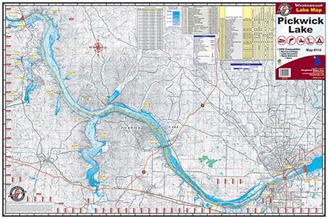 Pickwick Lake Alabama Fishing Map – Keith Map Service, Inc.