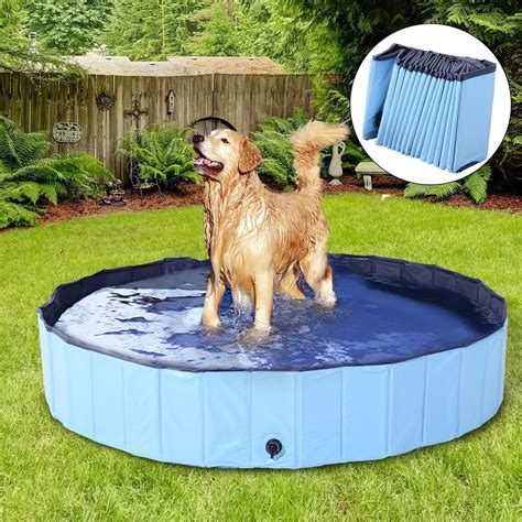 Zoostliss 63 Large Foldable Pet Bath Pool Collapsible Dog