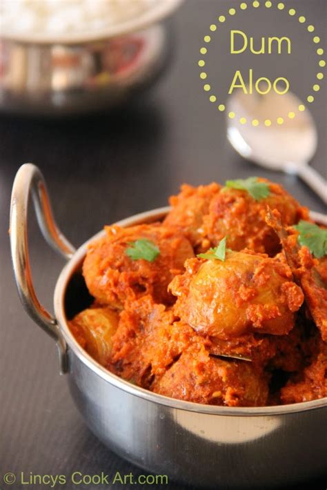 Dum Aloo Kashmiri/ Kashmiri Dum Aloo ~ Lincy's Cook Art