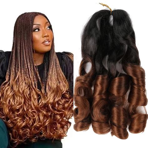 Pack Pre Stretched Bouncy Braiding Hair For Box Braids Inch Loose