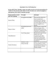 INDIVIDUAL Group Process Qualitative Peer And Self Eval Docx