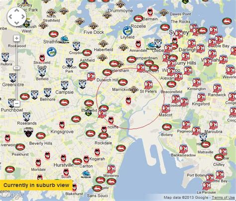 Map Of All Nrl Teams