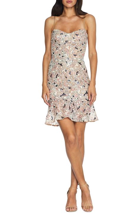 Jill Sequin Floral Minidress Nordstrom Womens Dresses Dress The