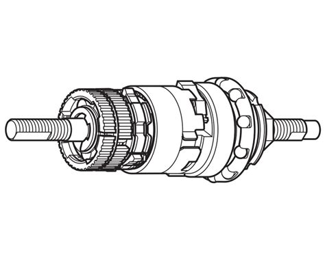 Механизм планетарной втулки Shimano Nexus SG-3C41 Черный Y35U98010 ...