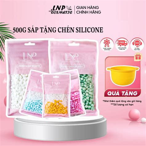 Sáp wax lông coconut 500g tặng kèm chén silicon nấu sáp giúp triệt lông nách râu bikini tay