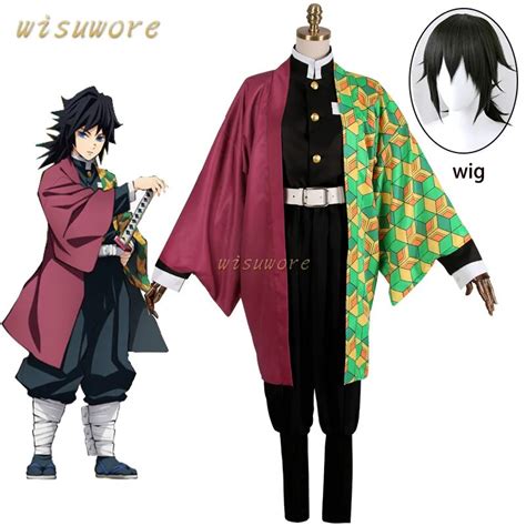 Anime D Mon Slayer Cosplay Kost M Kimetsu Keine Yaiba Tomioka Giyuu