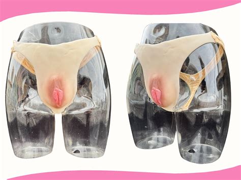 LINRA Fake Vagina Mens Underwear Gaff Panty Thong Panties Realistic