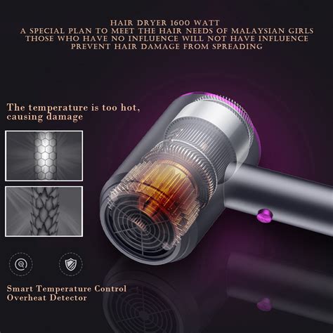Supersonic Hair Dryer In W Negative Ion Hot Cold Air Msia Pin Hair Dryer Pengering