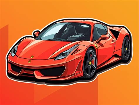 Premium Photo Beautiful Red Ferrari Vector