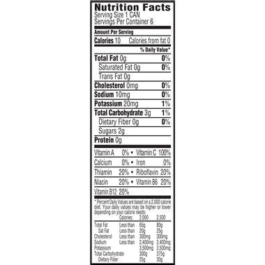 V8 Energy Drink Nutrition Facts | Blog Dandk