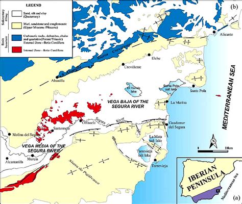 Geological Setting Of The Vega Baja And Media Of The Segura River