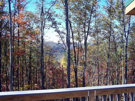 This is the lovely fall view from most of the cabins at Natural Tunnel State Park in Virginia ...