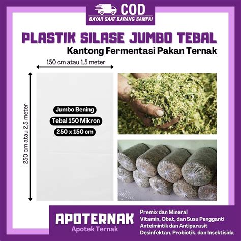 Jual Plastik Silase Tebal Mikron Jumbo X Cm Plastik Untuk