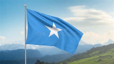Somalia Flag. the National Flag of Somalia Stock Illustration ...