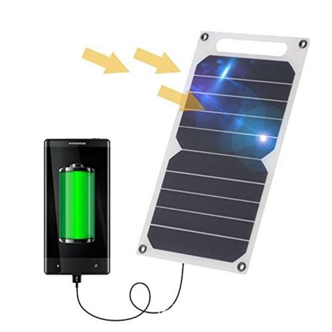 Cargador Solar W V Panel Solar Port Til Bater A Externa Paneles Y