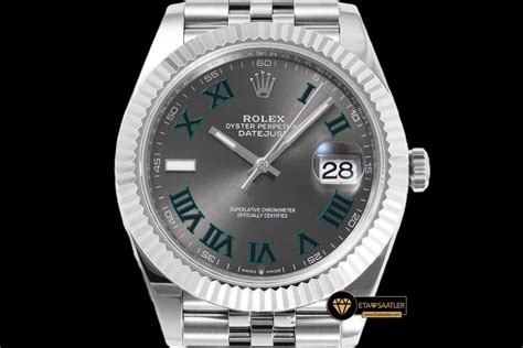 Rolex Datejust 3235 Wimbledon Kadran Clean Factory 41mm Jubile 3235