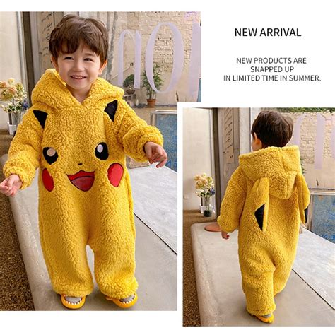 Pyjama Pikachu Onesie pour bébé Pokémon Pyjama une pièce