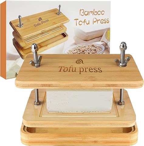 Amazon Bamboo Tofu Press Anrapley Tofu Presser Easily Remove