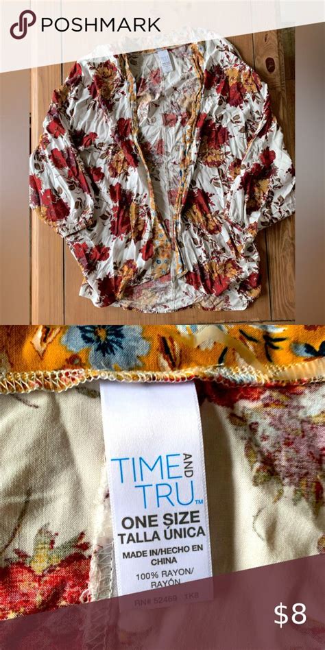 Time And Tru Kimono Clothes Design Kimono Boho Kimono