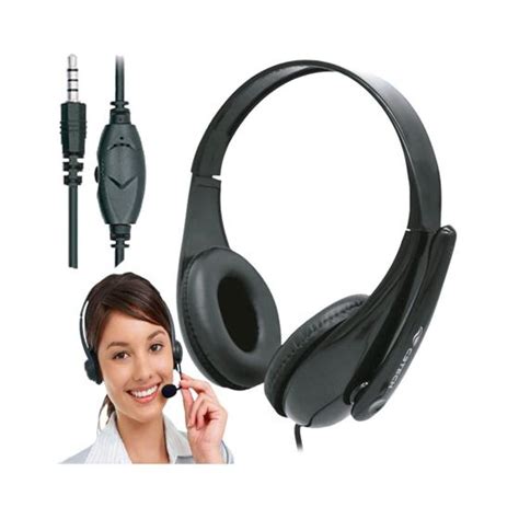 Fone Headset Microfone Home Office Call Center Microfone Flexível