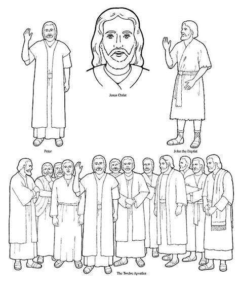 The 12 Apostles Of Jesus Coloring Pages