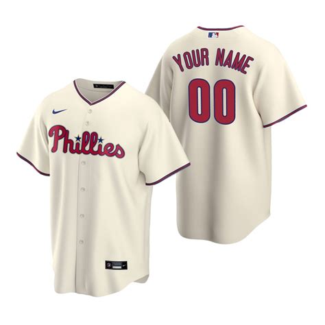 Men's Philadelphia Phillies Custom Nike White Stitched MLB Cool Base ...